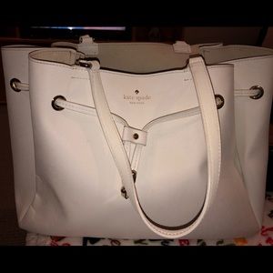 Kate Spade draw tote- White